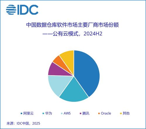 idc 2024下半年中國數據倉庫軟件市場規模為5.5億美元 同比增長8.7